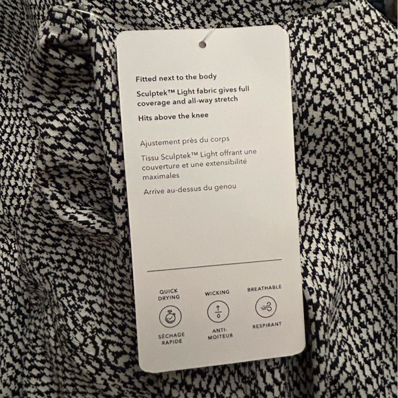 Athleta Delancey Textured Dress-Braiden Black NWT - Picture 13 of 13